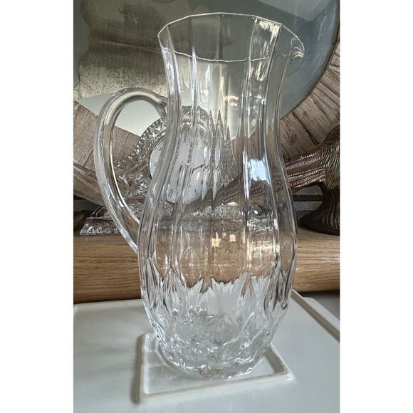 24% Lead Cristal D'arques Garanti Bretagne Water Pitcher France Barware Home - Picture 6 of 12